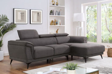 NAPANEE Sectional, Dark Gray / CM6254GY-SECT