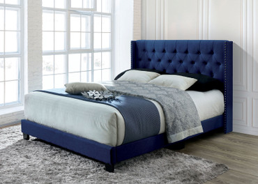 JENELLE Twin Bed, Navy / CM7216NV-T