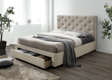 SYBELLA Full Bed, Beige / CM7218BG-F-BED