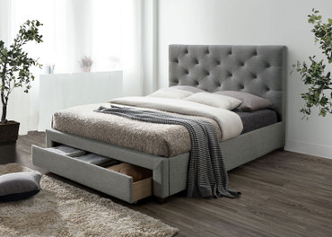 SYBELLA Twin Bed, Gray / CM7218GY-T-BED