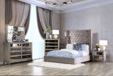 ROSABELLE E.King Bed, Gray / CM7669GY-EK-BED