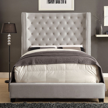 ROSABELLE Queen Bed, Ivory / CM7669IV-Q-BED