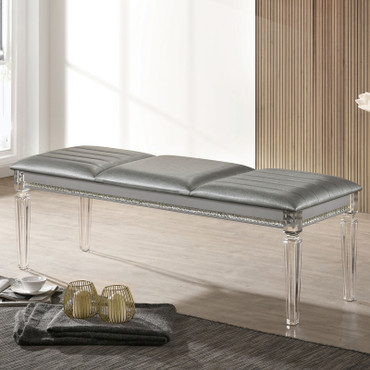 MADDIE Bench, Silver / CM7899SV-BN