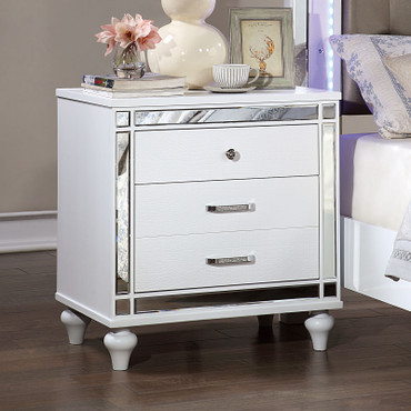 BRACHIUM Night Stand, White / CM7977WH-N