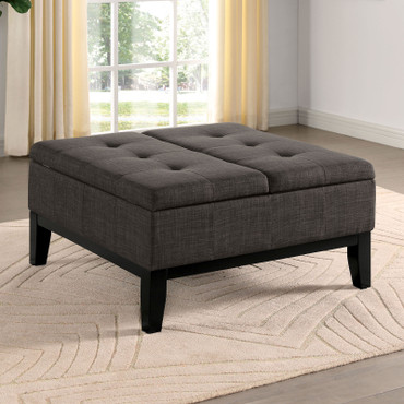 FAZIO Storage Ottoman, Gray / CM-AC365GY