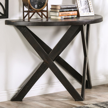 CULVER Sofa Table, Rustic Black / EM4003BK-S