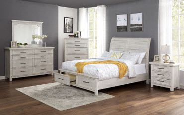 SHAWNETTE 5 Pc. Queen Bedroom Set w/ Night Stand / FOA7924Q-5PC-2NS