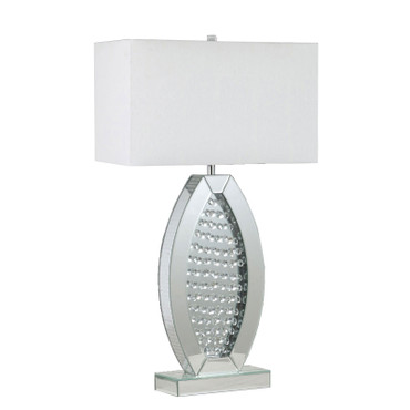 MYDA Table Lamp, Silver/White / L74001