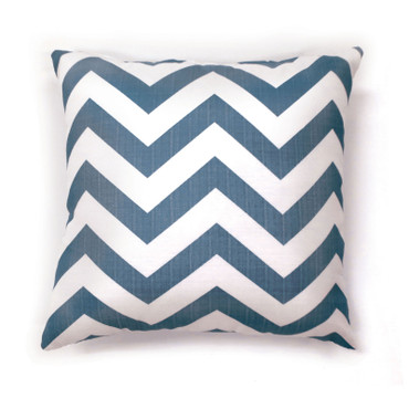 ZOE 18" X 18" Pillow, Blue Chevron (2/CTN) / PL6022BL-S-2PK