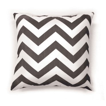 ZOE 18" X 18" Pillow, Gray Chevron (2/CTN) / PL6022GY-S-2PK