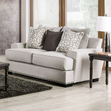 PICOTEE Loveseat, Light Gray/Black / SM1279-LV