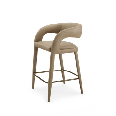 Modrest Faerron - Modern Tan Leatherette Counter Chair / VGEUMC-7182BC-TAN