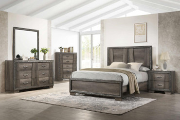 Janine 5-piece Eastern King Bedroom Set Grey / CS-223551KE-S5