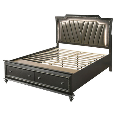 Kaitlyn CK Bed W/Led & Storage / 27274CK