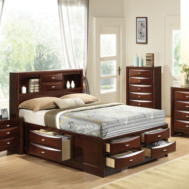 Ireland EK Bed W/Storage / 21596EK