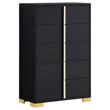 Marceline 5-drawer Bedroom Chest Black / CS-222835