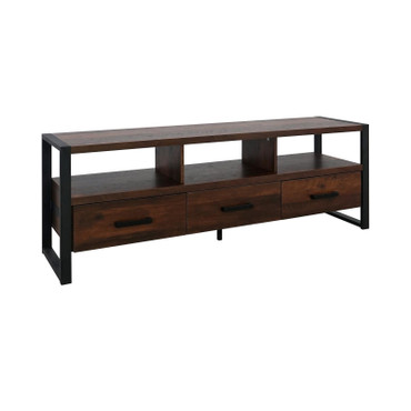 James 3-drawer Composite Wood 60" TV Stand Dark Pine / CS-704282