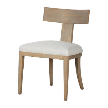 Modrest Fabien - Mid-Century Modern Beige Linen + Wood Dining Chair (Set of 2) / VGRH-RHS-98535