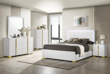 Marceline 5-piece Full Bedroom Set White / CS-222931F-S5
