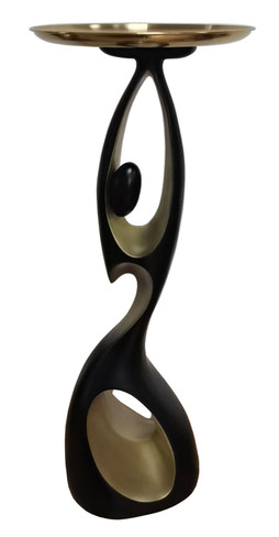 Modrest Abstract Woman Modern Black + Gold Sculpture / VGTH-235374