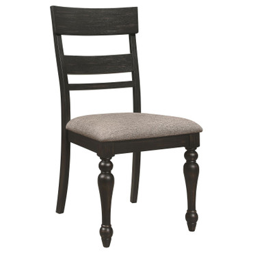 Bridget Wood Dining Side Chair Charcoal (Set of 2) / CS-108222