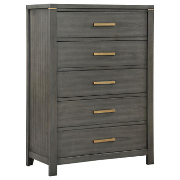 Kieran 5-drawer Bedroom Chest Grey / CS-224745