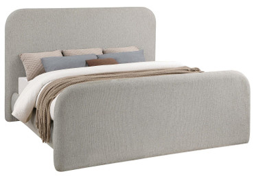 Wren Upholstered Eastern King Panel Bed Grey / CS-302052KE