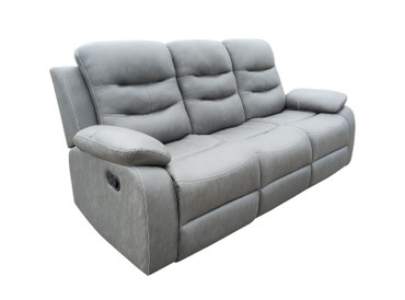 Nova Upholstered Motion Reclining Sofa Dark Grey / CS-602531