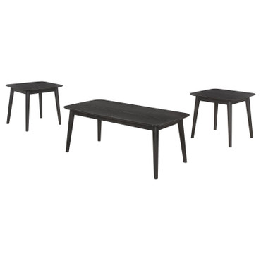 Carey 3-piece Occasional Set with Coffee and End Tables Black / CS-708490