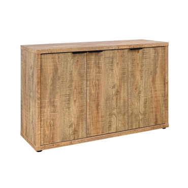 Pepita 3-door Engineered Wood Accent Cabinet with Adjustable Shelves Mango Brown / CS-950395