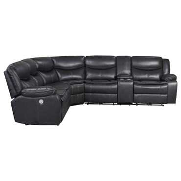 Sycamore Upholstered Power Reclining Sectional Sofa Grey / CS-610200P