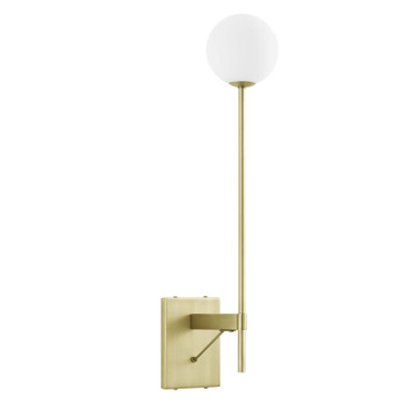 Riva White Globe Wall Sconce / EEI-6533