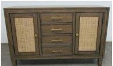 Matisse 4-drawer Sideboard Buffet Cabinet Light Brown / CS-108315