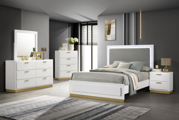 Caraway 5-piece Eastern King Bedroom Set White / CS-224771KE-S5