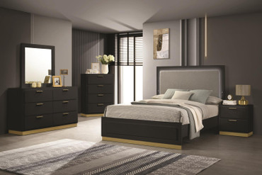 Caraway 5-piece Queen Bedroom Set Black / CS-224781Q-S5