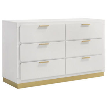 Caraway 6-drawer Dresser White / CS-224773