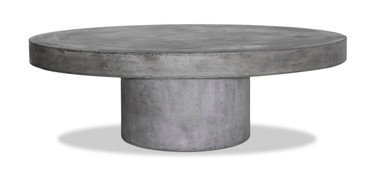 Modrest Morley - Modern Round Concrete Coffee Table / VGGR649992-RND