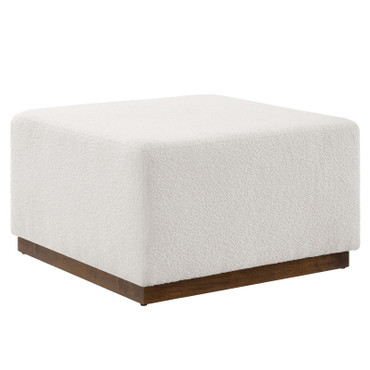 Tilden Large 28" Square Boucle Upholstered Ottoman / EEI-6644