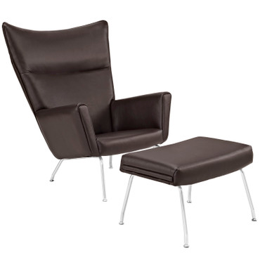 Class Leather Lounge Chair / EEI-287