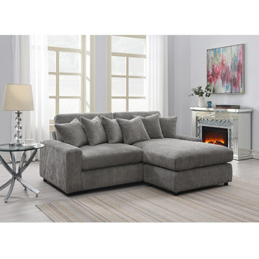 Tavia Reversible Sectional Sofa W/6 Pillows / LV01882