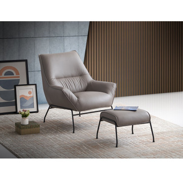Jabel Accent Chair & Ottoman / AC02385