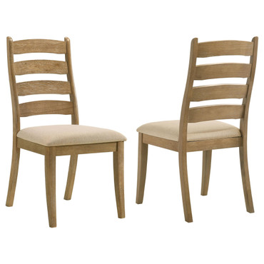 Danvers Wood Dining Side Chair Brown Oak (Set of 2) / CS-109152