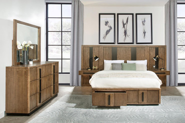 Terrace 5-piece Eastern King Panel Bedroom Set Ash Brown / CS-224900KE-S5P