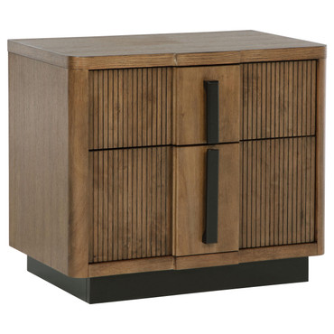Terrace 2-drawer Nightstand Bedside Table Ash Brown / CS-224902