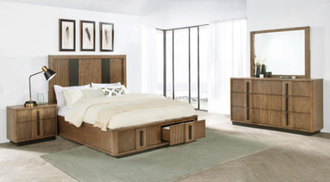 Terrace 4-piece Eastern King Bedroom Set Ash Brown / CS-224900KE-S4