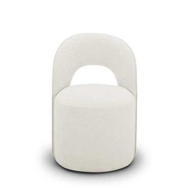 Modrest Gordon - Modern Cream Fabric Swivel Dining Chair / VGKK-KF-Y2176-CRM