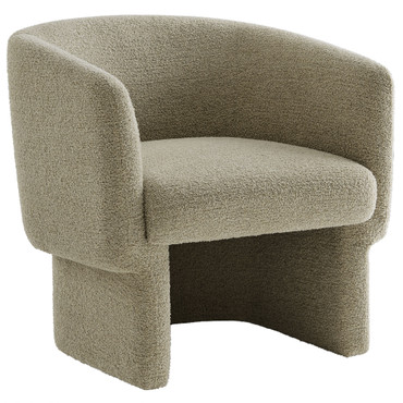 Muse Boucle Fabric Barrel Accent Chair / EEI-7100
