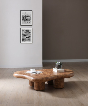 Modrest Weskan - Modern Faux Burl Coffee Table / VGVC-CT25098