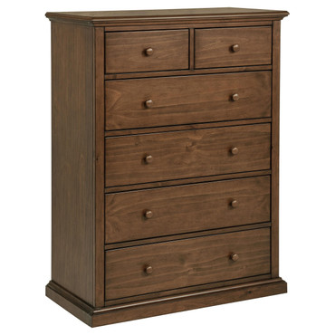 Sumerlin 6-drawer Bedroom Chest of Drawers Medium Brown / CS-460595WAL