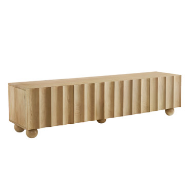 Sorren Scalloped 71" Wood TV Stand / EEI-7184